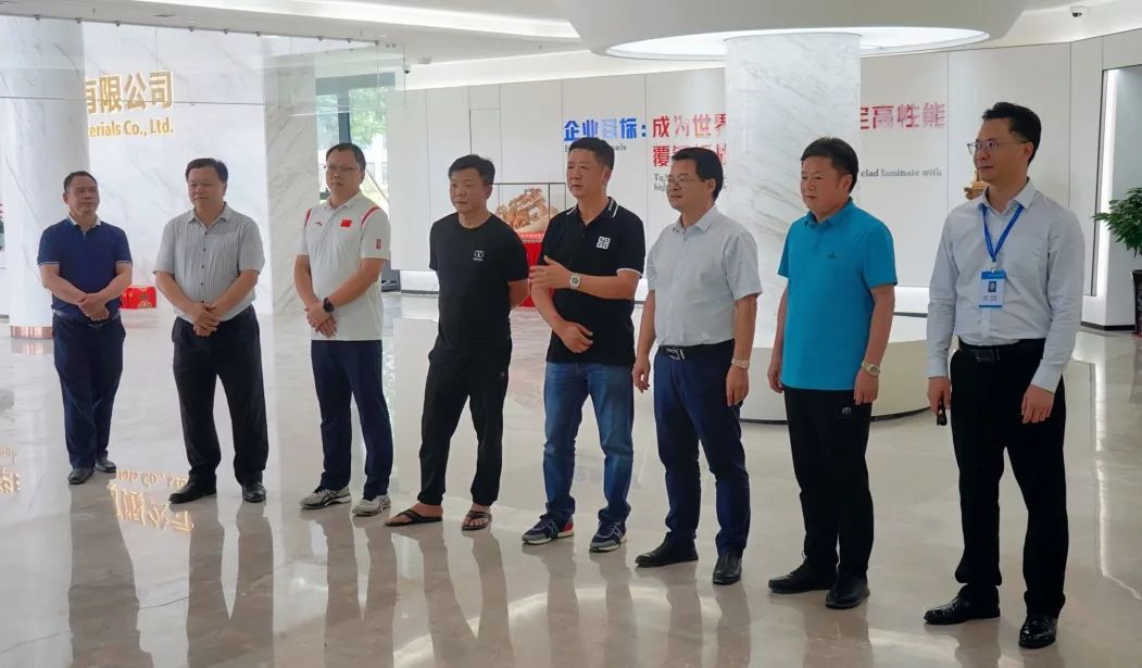 立讯精密王来胜副董事长一行到华体会手机网页版材料考察